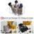 Fabric 8 Compartment Makeup Organizer