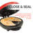 6-Wedge Electric Quesadilla Maker with Extra Stuffing Latch
