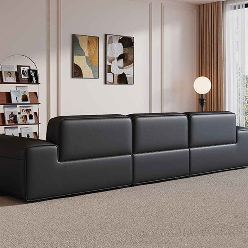 Canapé minimaliste rétro en ligne, 4, H 29,52 po x l 110,23 po x P 40,15 po
