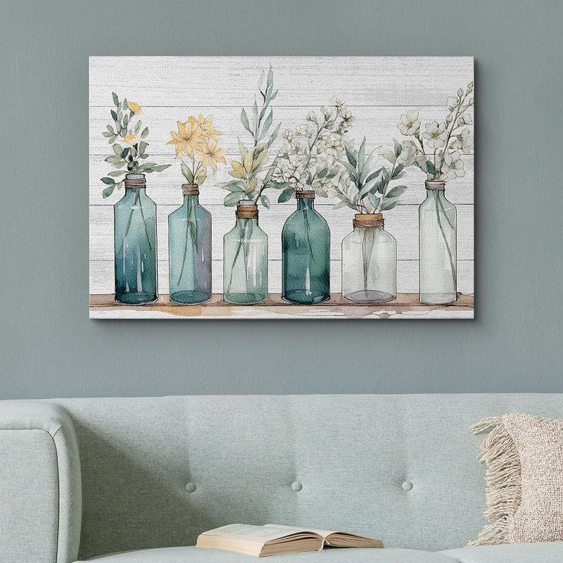 Pixelsign Garden Wildflowers Nature Wilderness - impression, Toile tendue sans cadre, L 18 po x H 12 po