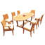 Savion Outdoor 11 - Piece Teak Dining Set-1823206346-1749279765