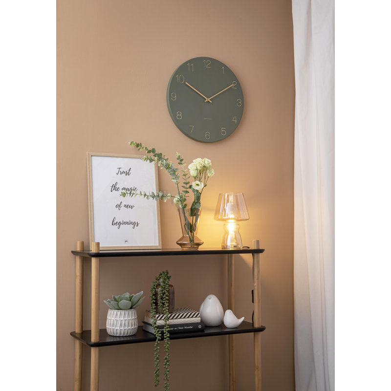 Glass Table Lamp, Brown