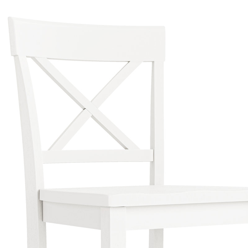 Tabouret de comptoir Janushan, Blanc