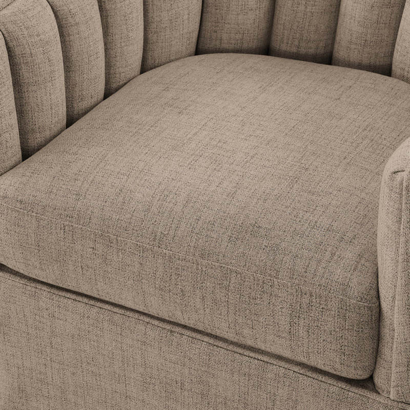 Fauteuil d'appoint pivotant à jupe Coastal