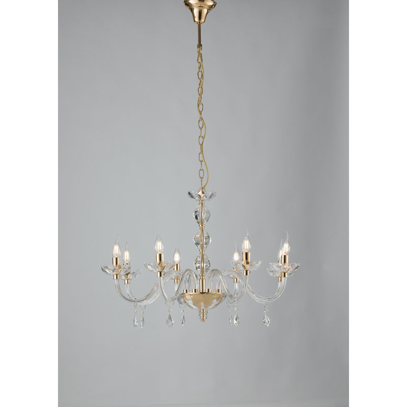 Solomon 8 - Light Candle Style Chandelier