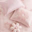 4 édredon en chenille réversible à motif floral rose pour lit double / grand lit