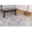 Tapis gris à motif abstrait transitionnel de la collection Leonetti-343220761