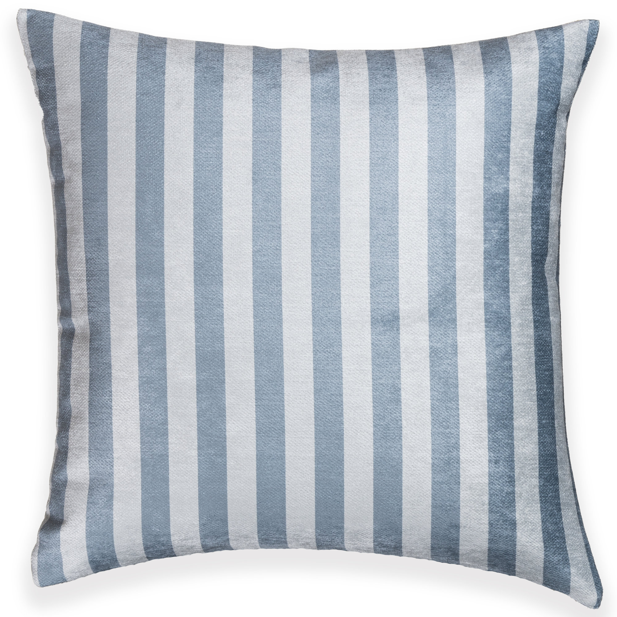Birch Lane Metro Stripe Throw Pillow Throw, Blue Striped, Square 26", Polyester
