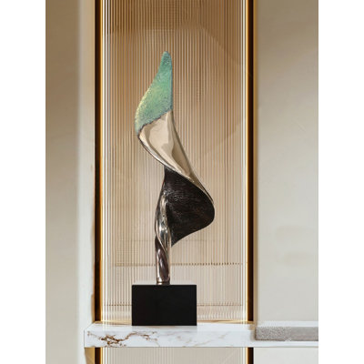 Modern And Thriving Abstract Fiberglass-Reinforced Marble Base Decorative Items