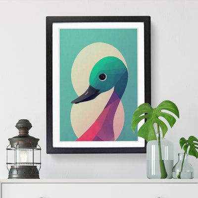 Kymani Head Of A Duck - Picture Frame Print