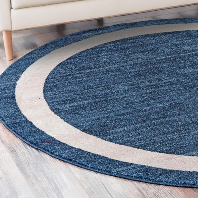 Tapis bleu marine Songul