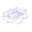 Lit plateforme avec garde-corps pleine longueur et tiroirs de rangement-1736210490-1736210491