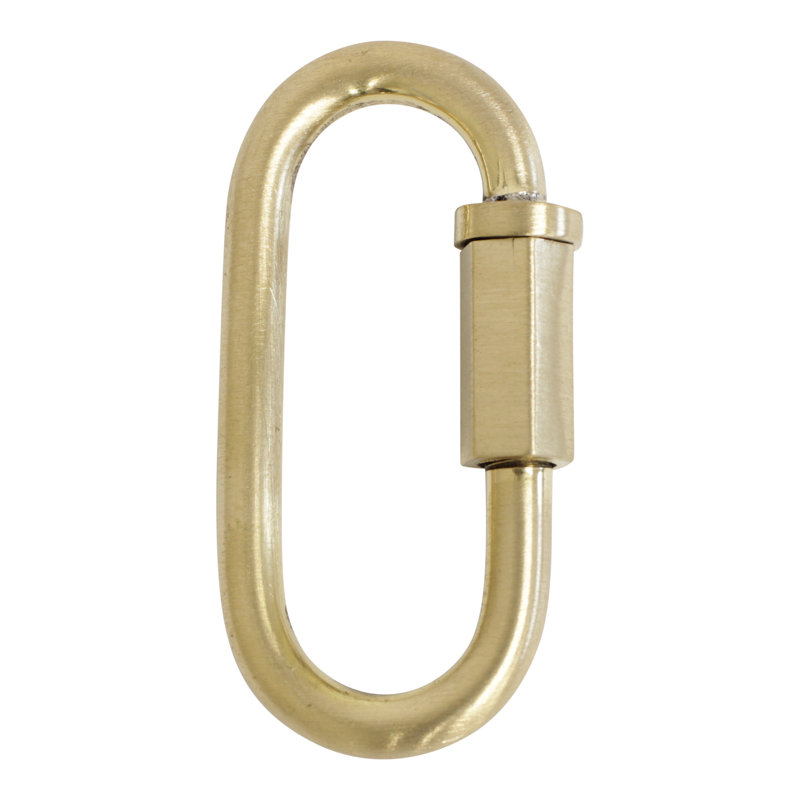Chaîne à maillons rapides, Nickel satiné, H 1,85 po x l 0,79 po x P 0,14 po