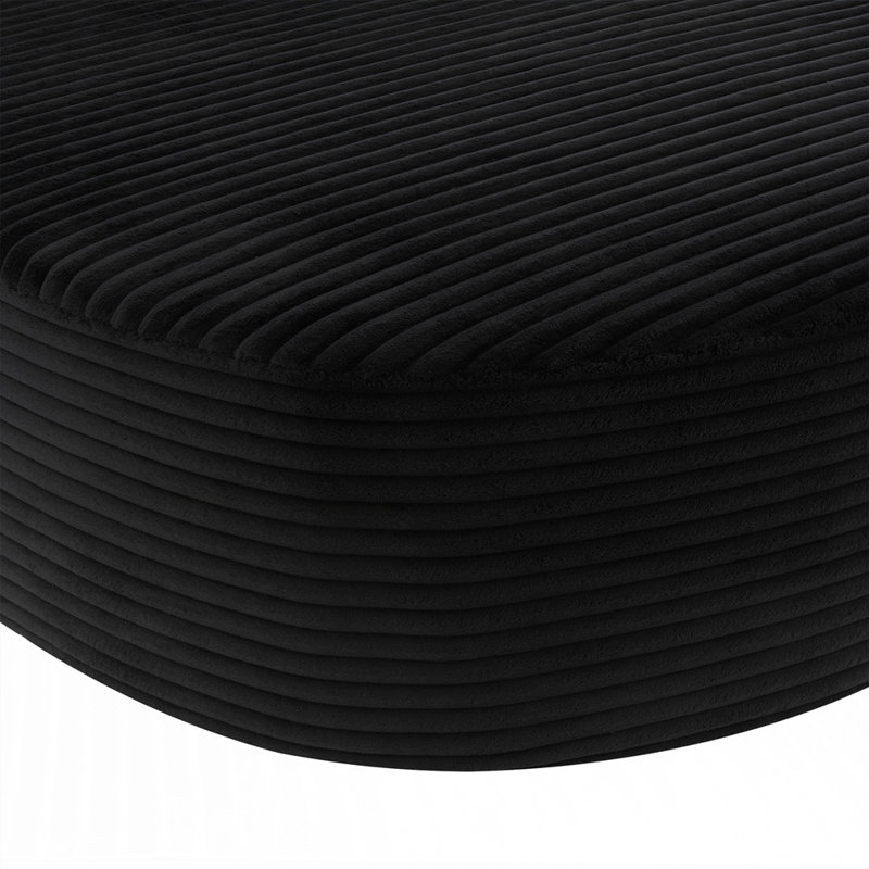 Chaise longue ultra-spacieuse en velours côtelé avec mousse haute densité et conception courbée élégante pour un maximum de confort et de style