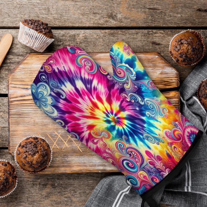 Couvre-lit spirale en coton Hippie