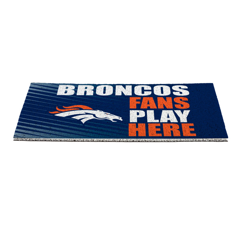 Tapis en PVC Denver Broncos Fan, 28 po x 16 po