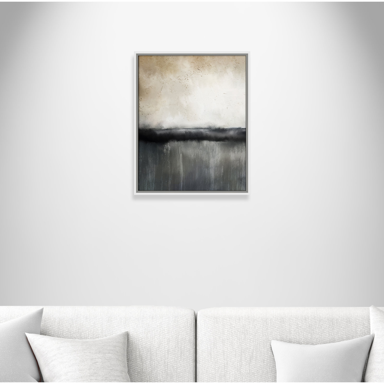 Dorota "Sunset" Print by Kimberly Allen, 21.5" H x 17.5" W, Picture Framed Canvas, White