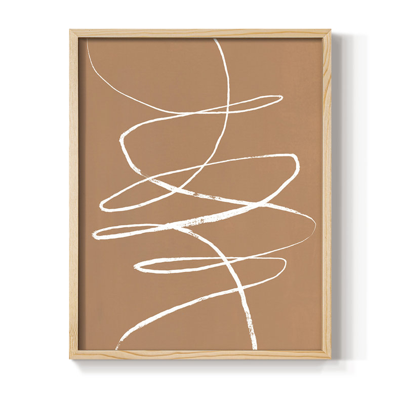 «Terracotta Drift II», reproduction encadrée - bois massif, H 11 po x l 9 po