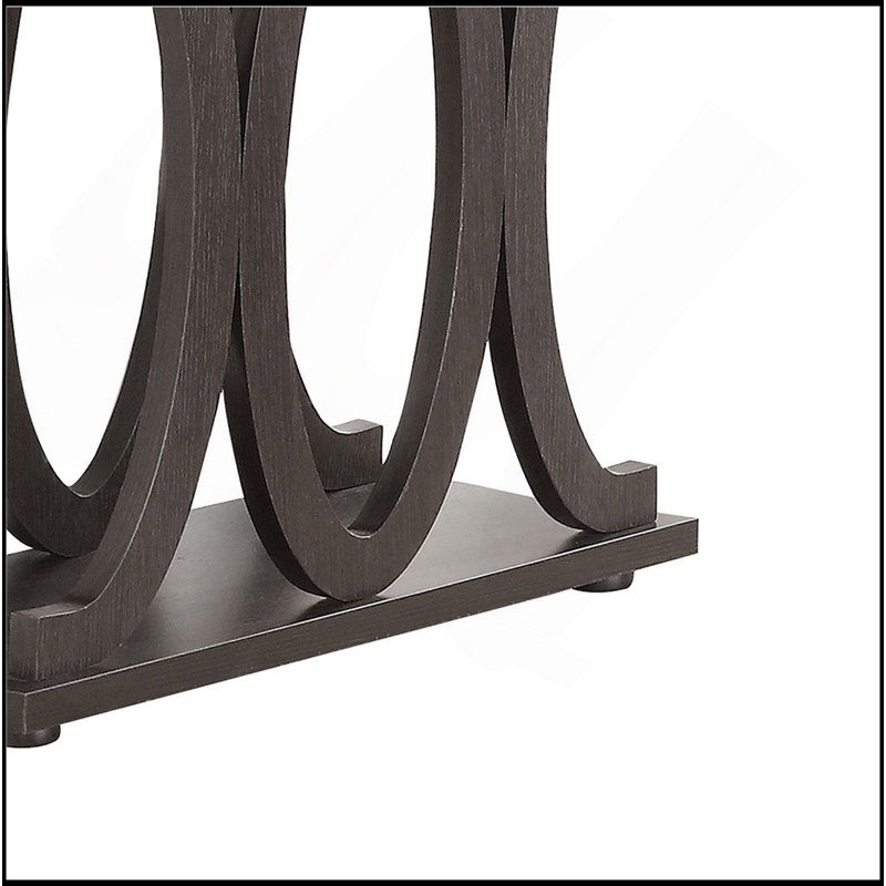 Console en bois d'ingénierie Karsten Cappuccino