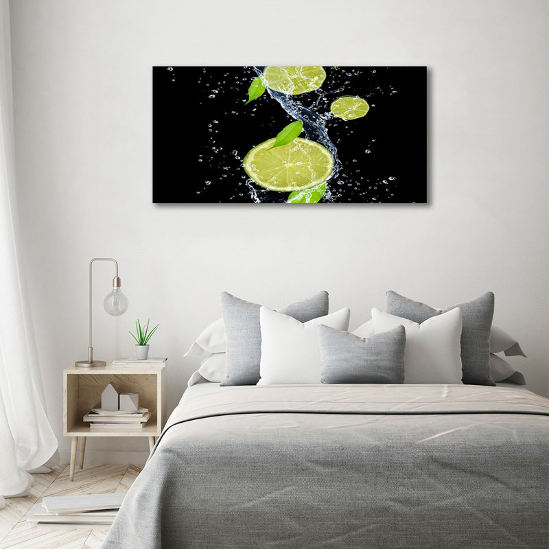 Limes And Water - Wrapped Canvas Print