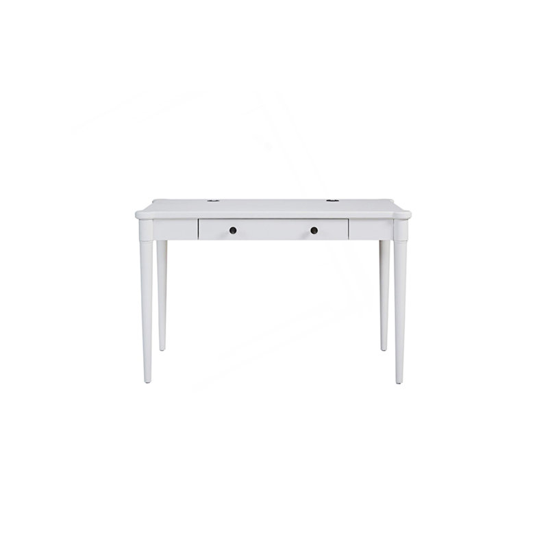 Bureau d'écriture avec tiroir rabattable, Blanc