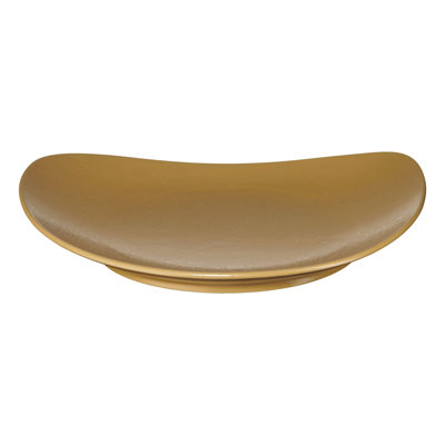ASA Selection Cuba Ocra gourmet plate, gourmet plate, stoneware, yellow