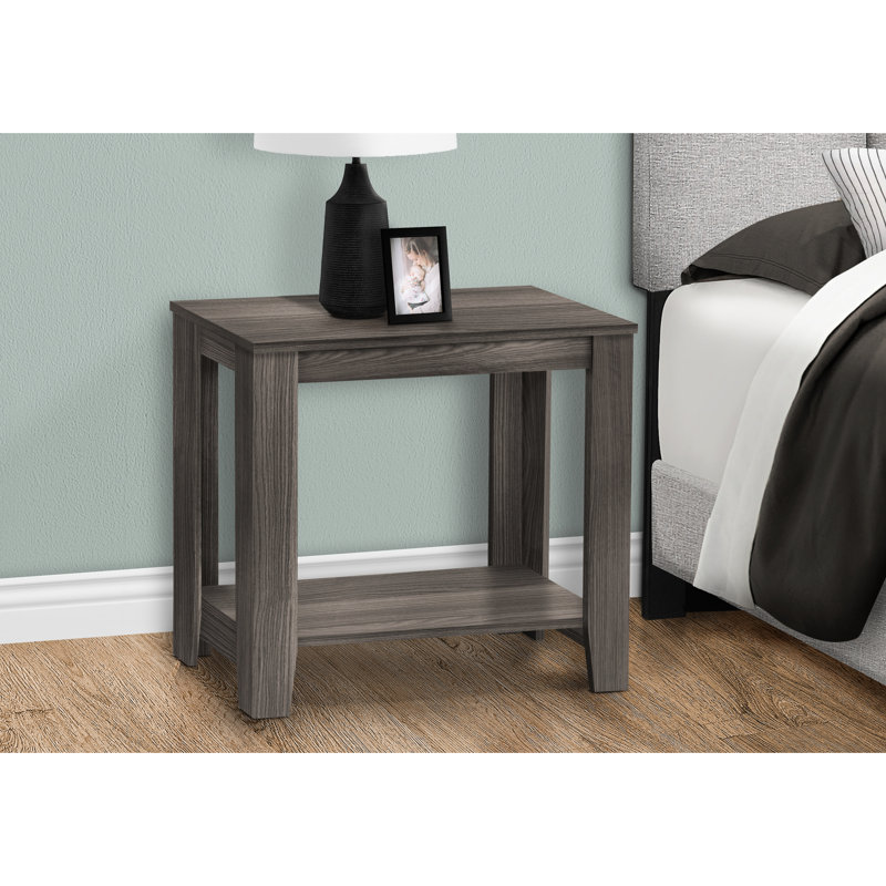 Table d'appoint transitionnelle grise - idéale pour le salon, la chambre à coucher, le bureau et le coin-détente
