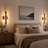 14.2'' Remote LED Wall Lights Wallchiere Dimmable Armed Sconces Light 3000K/4000K/6000K