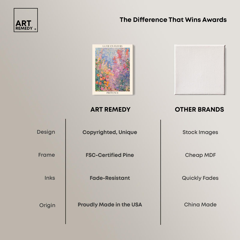Affiche «La Vie en Fleurs Monet» par Art Remedy, H 20 po x l 16 po, Toile tendue