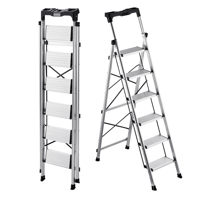 6 - Step Lightweight Folding Step Ladder