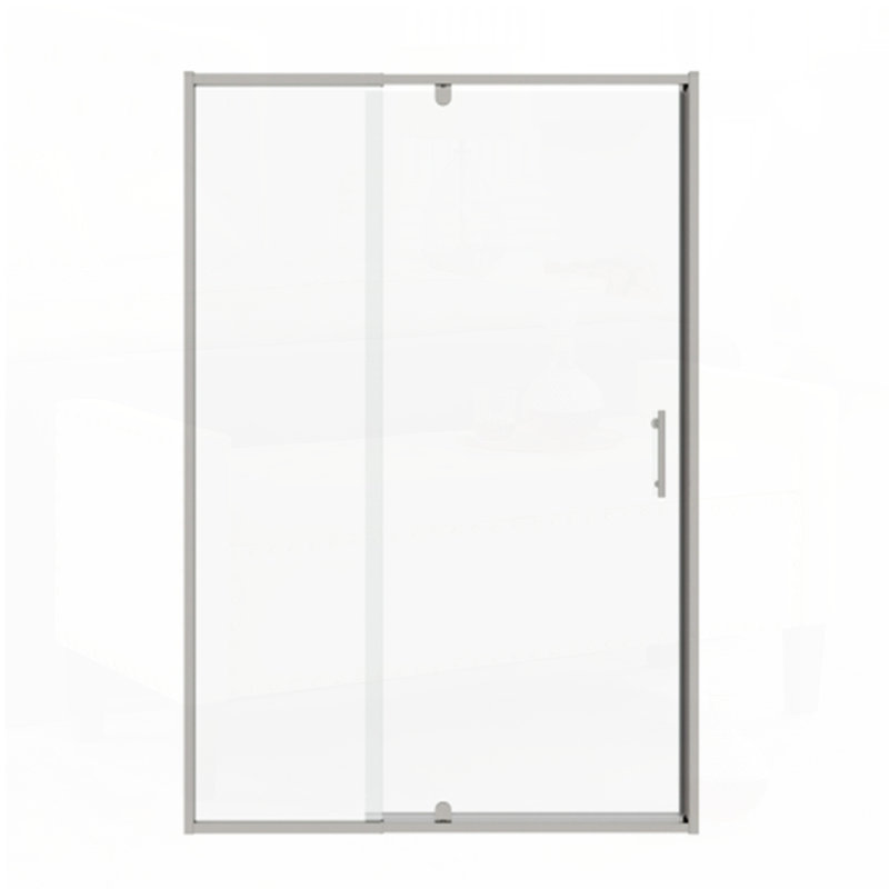 Porte de douche en verre 38-42 "x H 71" Piovt, Chrome chrome