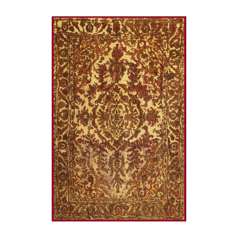 Tapis contemporain brun clair, Rectangle 6 pi x 9 pi