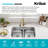 KRAUS Premier L Gauge Undermount 60/40 Stainless Steel Kitchen Sink-115303335-115303334