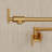 Wall Mount Pot Filler Faucet with Retractable Arm, 2-Handle  Kitchen Faucet for Stove Use-109768113