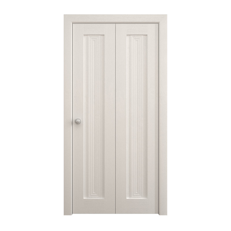 Portes coulissantes pour garde-robe pliante Ego 5006, Chêne blanc peint, 84 po x 84 po