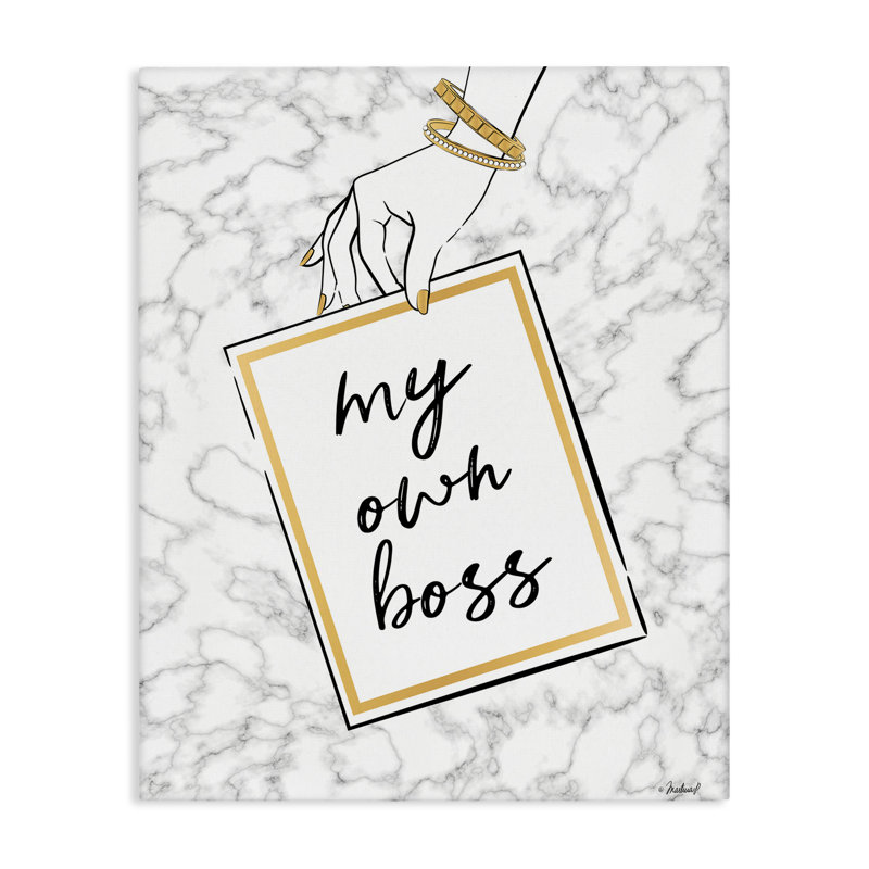 «My propre boss phrase» par Martina Pavlova, H 48 po x l 36 po