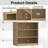 Wood Storage Cabinet with Adjustable Shelves without Doors-349223088-349223092