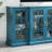 Ambriehl 63'' Buffet Storage Cabinet, TV Stand Up to 70" Console Table with 4 Glass Door and Carved Design