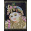 Lord Baal Krishna Tanjore, peinture | Couleurs traditionnelles avec or 24 carats | Avec cadre