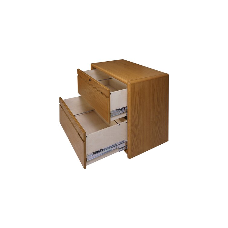 Thinh Contemporary Medium Oak 2-Drawer Lateral Filing Cabinet