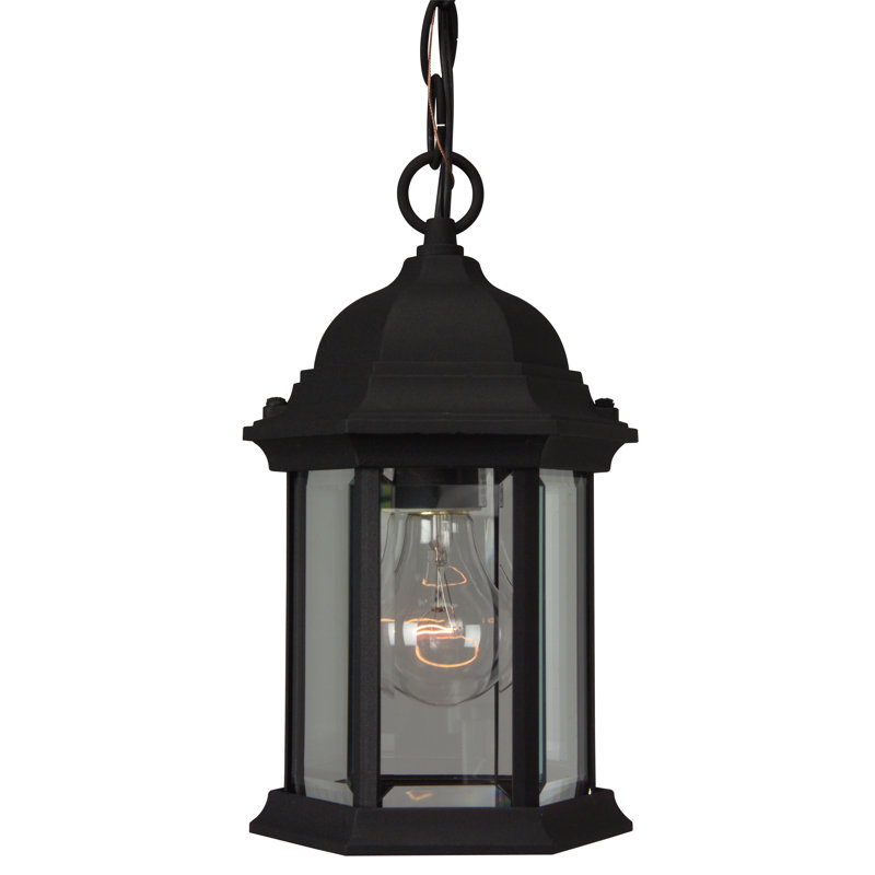 Outdoor Hanging Lantern, Matte Black
