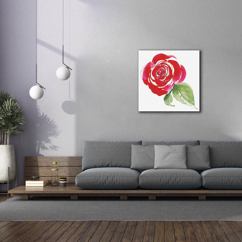 Art mural sur toile Epic Graffiti «Bold Roses 3» par Kristy riz, H 37 po x l 37 po x P 1,5 po