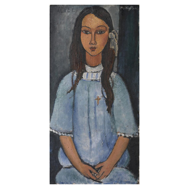 Alice par Amedeo Modigliani - Estampe numérique, H 40 po x l 32 po