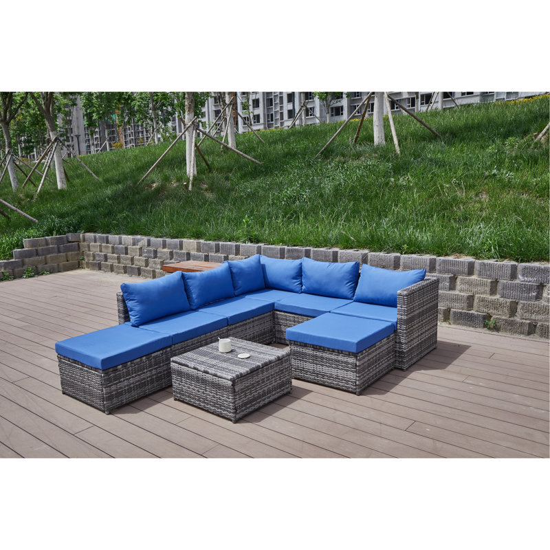 Patio Sofa With Cushions
