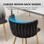 Chaise d'appoint rembourrée en velours Evanni-333893682-316044271