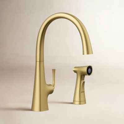 Graze Swing Spout Faucet with Sidespray