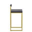 Tabourets de bar carrés modernes en velours gris-116788379-116788377