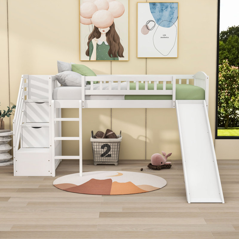 Lit mezzanine simple Estuardo par Harriet Bee, Blanc