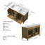 42" Pre-assembly Single Sink Bathroom Vanity with Soft-Close Drawers & Doors, Engineered Stone Top-131175992