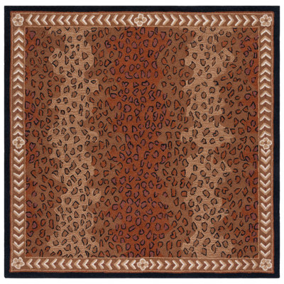 Altman Hand Hooked Wool Animal Print Rug